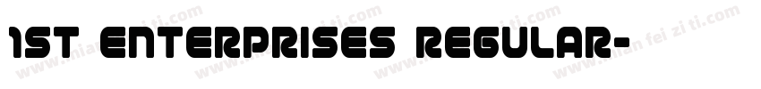 1st Enterprises Regular字体转换